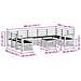 Set di divani da esterno 10 pcs Bianco 59 x 59 x 37 cm - Foto miniatura 9