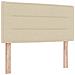 Letto box spring con materasso Crema 80 x 200 cm Tessuto - Foto miniatura 5