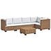 6 pz Set Lounge in Rattan con Cuscini GENDT Rattan naturale - Foto miniatura 1