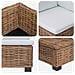 6 pz Set Lounge in Rattan con Cuscini GENDT Rattan naturale - Foto miniatura 5