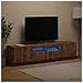 Mobile TV LED a 5 pezzi Rovere Artigianale Legno ingegnerizzato - Foto miniatura 4