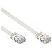 ICOC U6EB-FL-030WH - Cavo di Rete Patch Piatto in Rame Cat. 6 UTP 3m Bianco - Foto miniatura 2