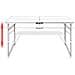 Set Tavolo Da Campeggio Pieghevole Con 4 Sedie Regolabili 120 X 60 Cm - Foto miniatura 3