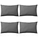 Cuscini Da Esterno 4 Pz 60x40 Cm Grigi - Foto miniatura 1