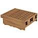 Lettino Prendisole Pieghevole in Legno Massello di Acacia - Foto miniatura 6