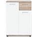 Mobile Multiuso 2 Ante 1 Cassetti Colore Rovere / Bianco 60x35xh. 85 Cm - Foto miniatura 1