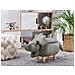 Pouf Contenitore In Tessuto Verde Scuro Triceratops - Foto miniatura 8