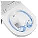Toilette Senza Bordo Sospesa Con Funzione Bidet Ceramica Bianca - Foto miniatura 5