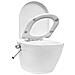 Toilette Senza Bordo Sospesa Con Funzione Bidet Ceramica Bianca - Foto miniatura 7