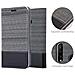 Custodia Compatibile Con Huawei P30 Lite In Grigio Nero - Coperchio Protettiva Con Chiusura Magnetica, Funzione Stand E Tasca Per Le Carte - Foto miniatura 8