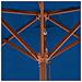Ombrellone Da Esterni Con Palo In Legno 150x200 Cm Blu - Foto miniatura 2
