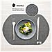 Tovagliette Colazione Americana Plastica Lavabili, Accessori Casa Cucina, Tovagliette Da Cucinate, Resistenti Al Calore, Resistenti Allo Sporco E Lavabili, 4 Pezzi, Grigio - Foto miniatura 3