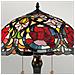 Lampada Da Tavolo Tiffany A 2 Luci Vintage Bronzo, E27 - Foto miniatura 5