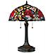 Lampada Da Tavolo Tiffany A 2 Luci Vintage Bronzo, E27 - Foto miniatura 6