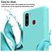 Catena Di Telefoni Cellulari Compatibile Con Samsung Galaxy A21 In Liquid Turchese - Coperchio Di Protezione In Silicone Con Cordino Regolabile In Lunghezza - Foto miniatura 3