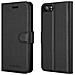 Custodia Compatibile Con Blackberry Keyone In Nero Carbone - Coperchio Protettiva Con Chiusura Magnetica, Funzione Stand E Tasca Per Le Carte - Foto miniatura 8
