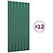 Pannelli Tetto 12pz Acciaio Verniciato A Polvere Verde 80x36 Cm - Foto miniatura 2