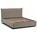 Letto Matrimoniale Celeste, Letto Contenitore Con Rivestimento In Tessuto, 100% Made In Italy, Apertura Frontale, Adatto Per Materasso 160x190 Cm, Tortora - Foto miniatura 3