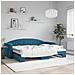 Divano Letto Con Letto Estraibile Blu 80x200 Cm In Velluto - Foto miniatura 1