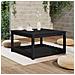 Tavolo Da Giardino Nero 82,5x82,5x45 Cm Legno Massello Di Pino - Foto miniatura 3