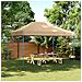 Tenda Da Festa Pieghevole Pop-up Beige 440x292x315 Cm - Foto miniatura 2