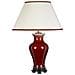 Lampada Da Scrivania Contemporanea Majin Porcellana Rossa 1 Luce E27 - Foto miniatura 2