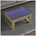 Tavolino Da Salotto Con Led Infinity Rovere Sonoma 70x53x30 Cm - Foto miniatura 1