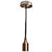 Portalampada Lampadario Sospensione Soffitto Pendente Vintage 2mt Jd02 Bronzo - Foto miniatura 1