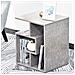 Libreria Tavolino Divano Design Moderno 4 Ripiani 45x40x55 Casa Ufficio Grigio - Foto miniatura 1