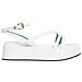 Strap Platform Sandals Sandali Pelle Scarpe Donna Beige Eu 41, Fw0fw07728 Ybl - Foto miniatura 1