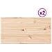 Piani Tavolo 2 Pz 80x40x1,7 Cm Rettangolare Legno Massello Pino - Foto miniatura 2