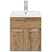 Mobile Bagno con Lavabo Integrato&Rubinetto Rovere Artigianale - Foto miniatura 5