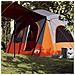 Tenda Campeggio Cabina 5 Persone Grigio Arancione Impermeabile - Foto miniatura 1
