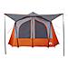 Tenda Campeggio Cabina 5 Persone Grigio Arancione Impermeabile - Foto miniatura 4