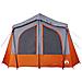 Tenda Campeggio Cabina 5 Persone Grigio Arancione Impermeabile - Foto miniatura 6