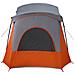 Tenda Campeggio Cabina 5 Persone Grigio Arancione Impermeabile - Foto miniatura 8