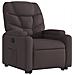 Poltrona Alzapersona Reclinabile Marrone Scuro in Tessuto - Foto miniatura 4