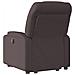 Poltrona Alzapersona Reclinabile Marrone Scuro in Tessuto - Foto miniatura 5