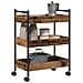Carrello da cucina  in legno vecchio 50x30x70 cm in legno ingegnerizzato - Foto miniatura 3