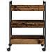 Carrello da cucina  in legno vecchio 50x30x70 cm in legno ingegnerizzato - Foto miniatura 7