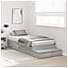 Struttura letto con contenitore con porta Grigio Sonoma 100 cm - Foto miniatura 4