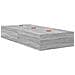 Struttura letto con contenitore con porta Grigio Sonoma 100 cm - Foto miniatura 6