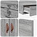 Struttura letto con contenitore con porta Grigio Sonoma 100 cm - Foto miniatura 8