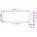 Specchio da Bagno con Luce LED Grigio Sonoma 90x8,5x37 cm - Foto miniatura 8