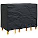Copertura per mobili da esterno Nero 140 x 70 x 90 cm 420D - Foto miniatura 3