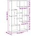 Libreria rovere artigianale 72 x 20 x 120 cm Legno multistrato - Foto miniatura 9