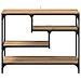 Tavolo consolle rovere artigianale 100 x 30 x 75 cm - Foto miniatura 4