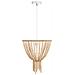 Lampadario Pusweli Legno Marrone Chiaro - Foto miniatura 3