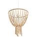 Lampadario Pusweli Legno Marrone Chiaro - Foto miniatura 5