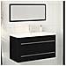 Mobile lavabo con lavandino 3 pcs Rovere nero 90 x 38.5 x 48 cm - Foto miniatura 2